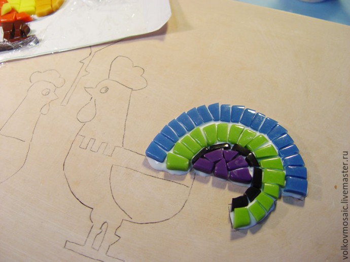 Шкатулка для документов в смешанной технике