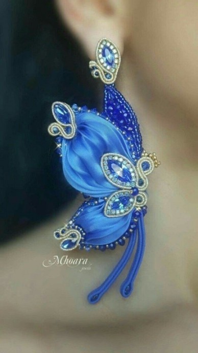 Шикарная вышивка лентами шибори Шикарная вышивка лентами шибори