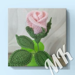 ​Вязаная роза