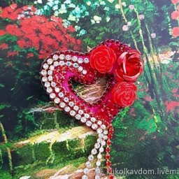 Сердечная брошь