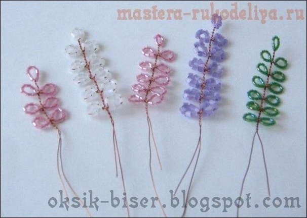 ​Нежный вереск из бисера