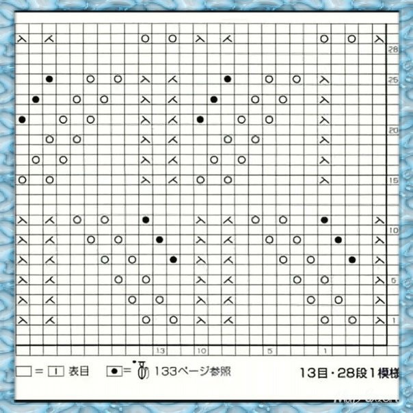 ​Очень красивый узор для свитера