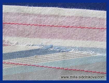 Псевдо-оверлочный шов Псевдо-оверлочный шов