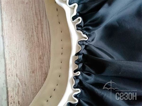 Рукав-волан на основе круга