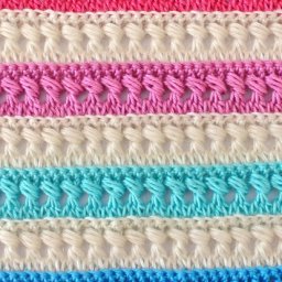 Узор крючком: объемные витые столбики