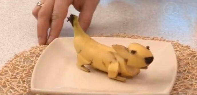 Забавные поделки из бананов
