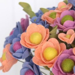 Делаем букет цветов из фетра