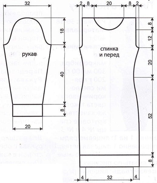 Изящное платье на спицах