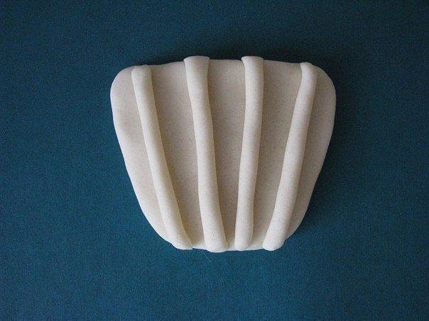 Корзинка с грибочками из соленого теста