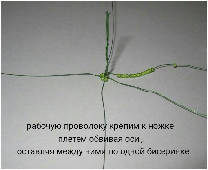 ​Красные маки из бисера