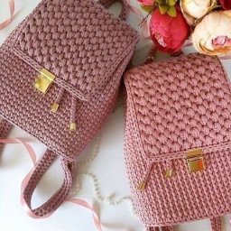 Создаём красоту вместе: вязаный рюкзак