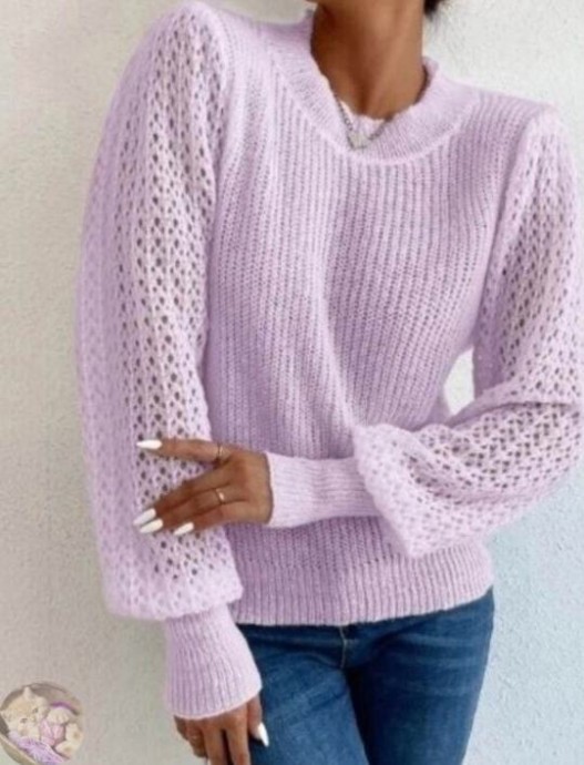 Джемпер с втачными рукавами