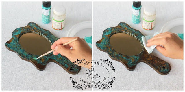 Зеркало "Винтажный букет"