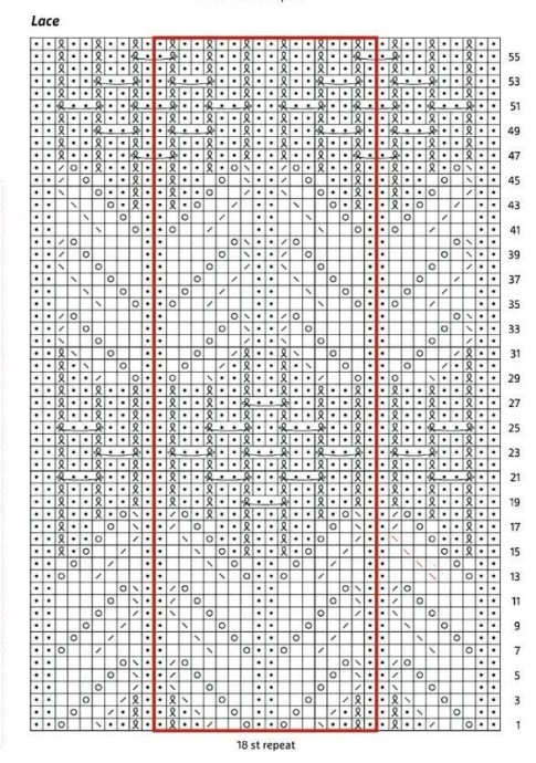 Накидка спицами