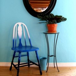 Эффект градиента в реставрации мебели на примере стула