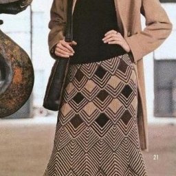 Юбка с жаккардовым узором