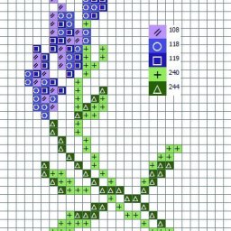 Минималистичные вышитые цветы