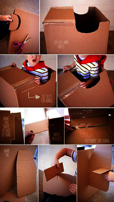 Самолёт из картона своими руками