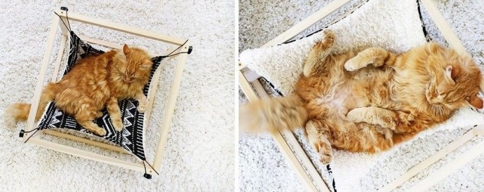 У​ютный гамак для домашнего питомца