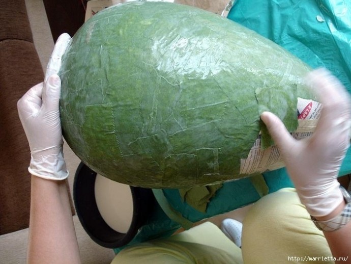 Ваза своими руками из папье-маше