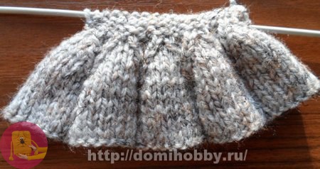 Вязание рюши спицами