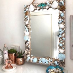 ​Декор зеркал с ракушками