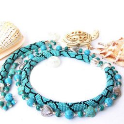 Комплект из бисера " В бирюзовом море"
