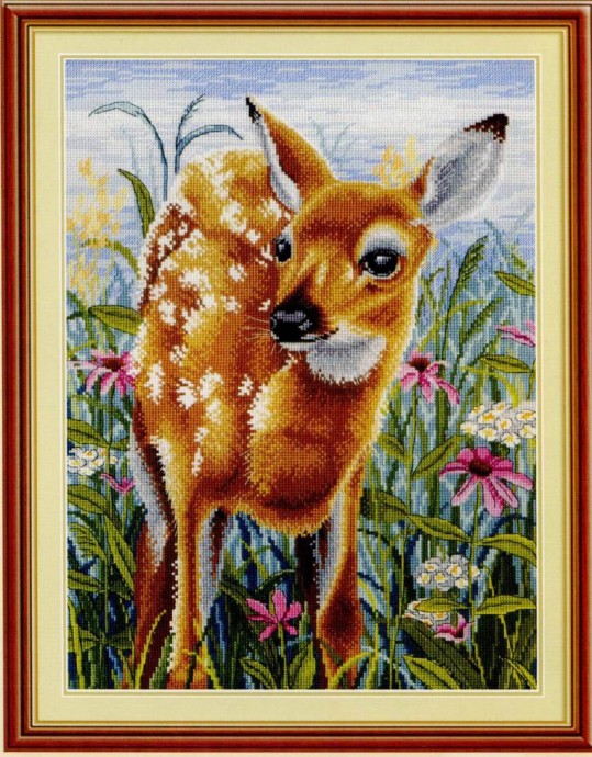 ​Вышиваем олененка