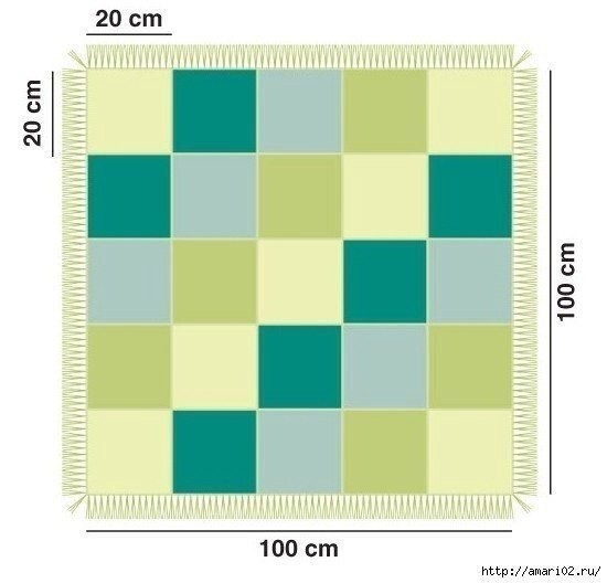 Плед крючком Плед крючком