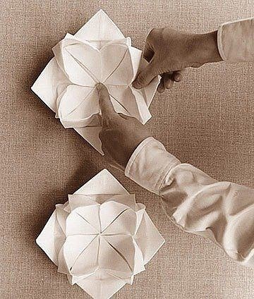 Красиво оформляем салфетку цветком Красиво оформляем салфетку цветком