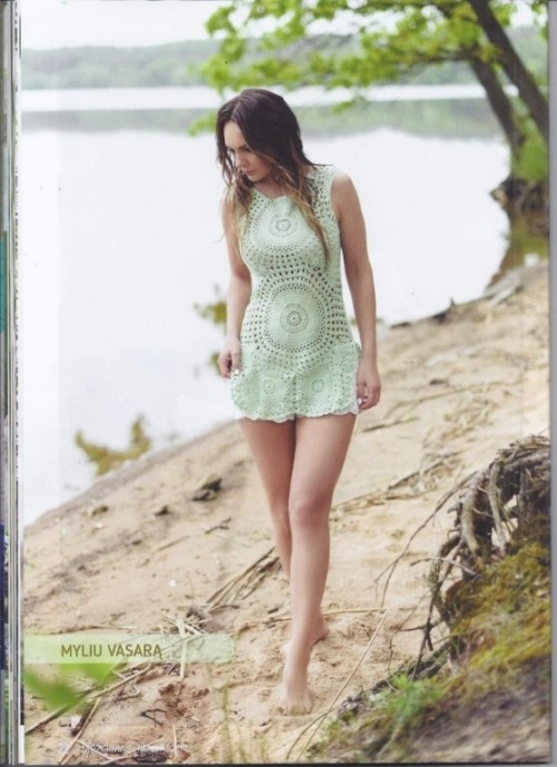 Нежная ажурная туника