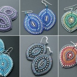 Серьги из бисера