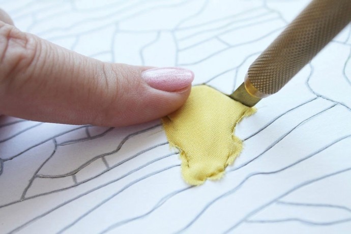 ​Осенний лес в технике кинусайга