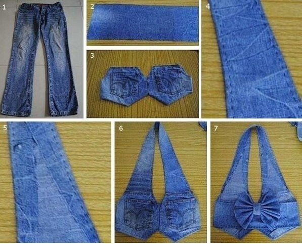 Модная жилетка из старых джинсов: мастер-класс