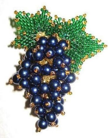 Необычная брошка с ягодным настроением