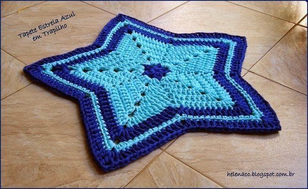 Подставка под горячее или прихватка в виде звезды Подставка под горячее или прихватка в виде звезды