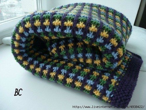 Рельефный узор для пледа