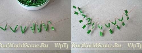 Роскошная ёлочка из бисера