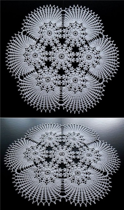 Салфетка с завораживающим узором