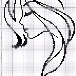 ​Вышиваем девушек в технике монохрома и приближенной к ней