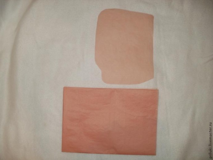 Цветок из бумаги тишью