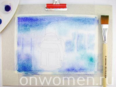 Фонарик акварелью Фонарик акварелью