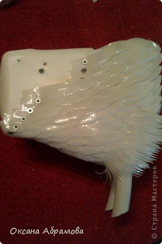 Голубок из пластиковых бутылок