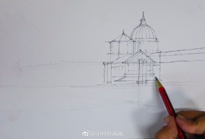 Урок рисования акварелью: старинный город