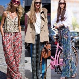 Простые брюки на завязках или резинке