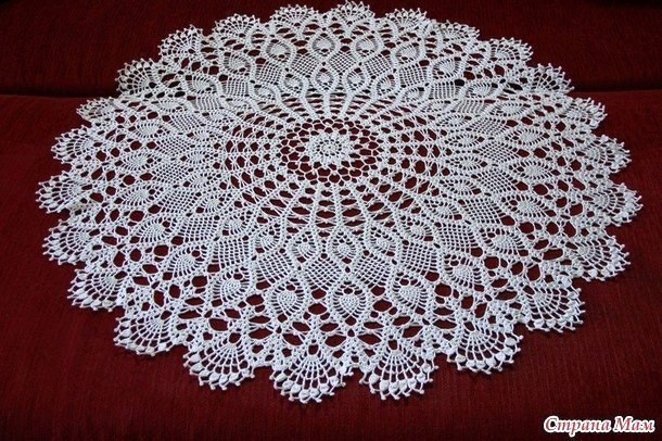 ​Шикарные вязаные салфетки