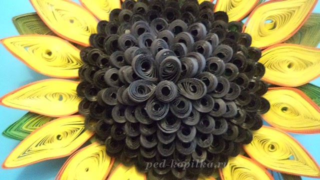 Квиллинг подсолнухи: мастер-класс