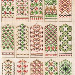 Узоры для вязания варежек