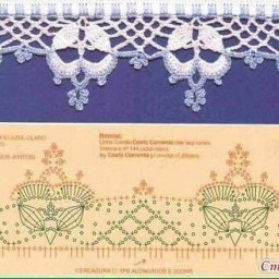 ​Очень красивая кайма крючком