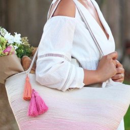 Пляжная сумка из веревки: мастер-класс